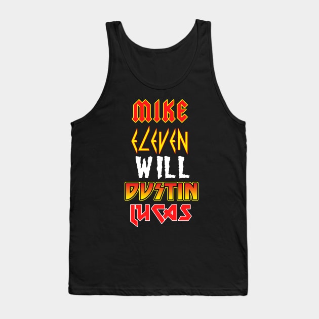 Stranger Things Band Tank Top by lockdownmnl09